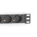 1U Aluminum PDU, 254 mm (10